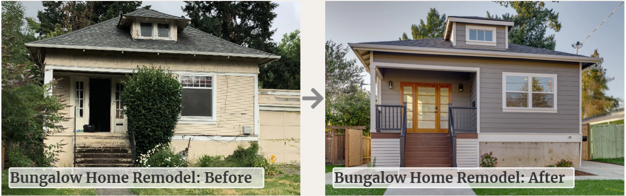 Bungalow Remodel - Before and After