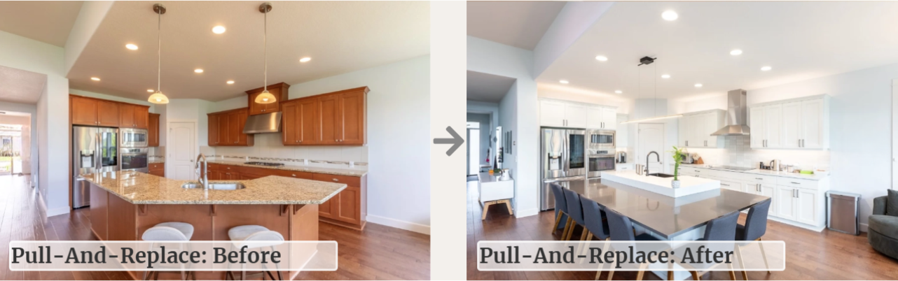 Pull and Replace Kitchen- Before and After