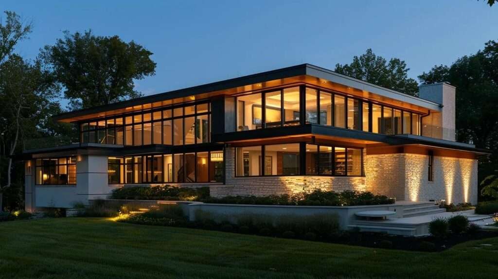 a modern, elegantly designed home addition showcases a seamless blend of aesthetic appeal and functional spaces, featuring sleek furniture, custom windows, and stylish lighting that enhance both beauty and usability.
