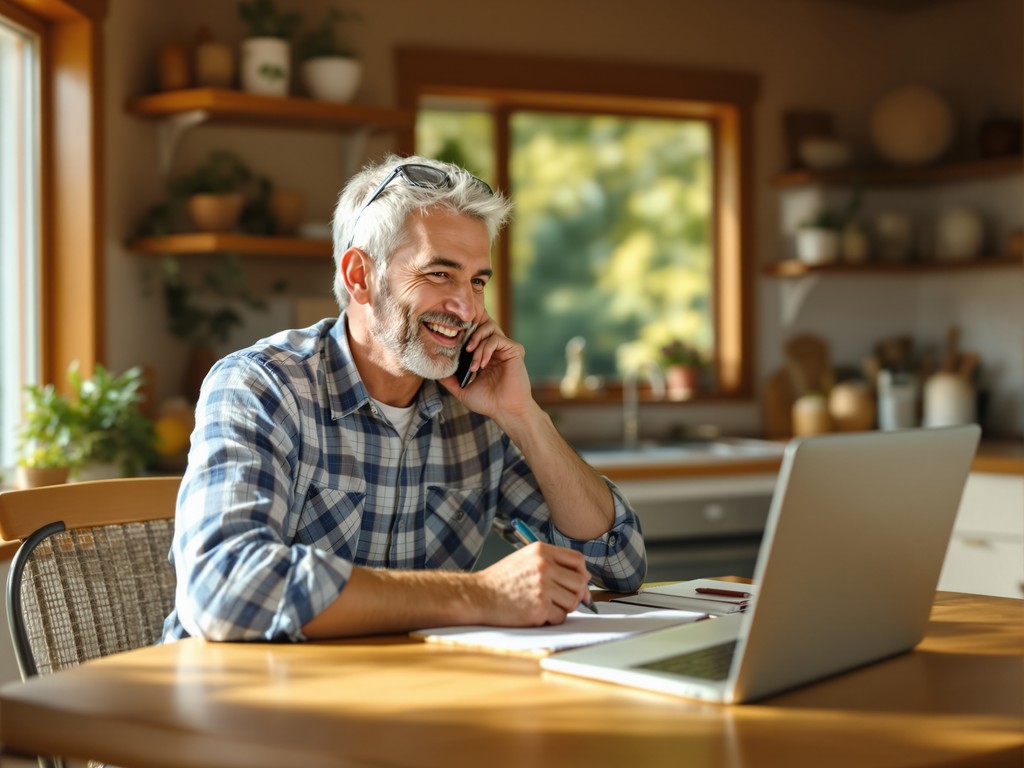 Homeowner scheduling a deck consultation call