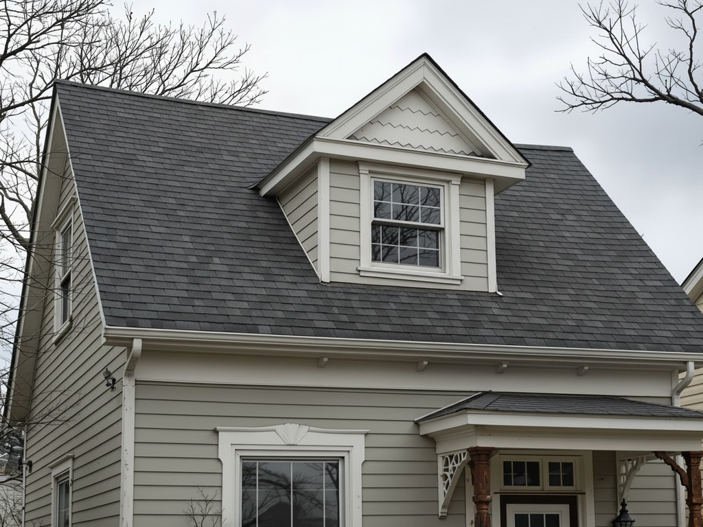 Same Chicago home after a new roof installation