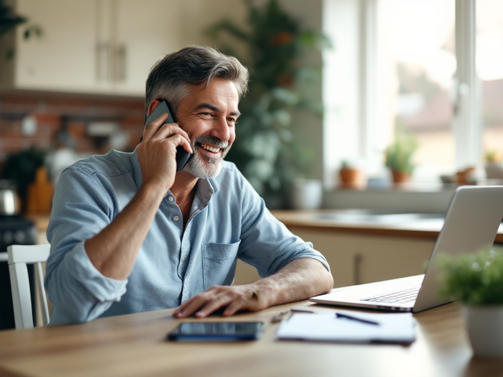 Homeowner scheduling a siding consultation call with Pegasus Construction