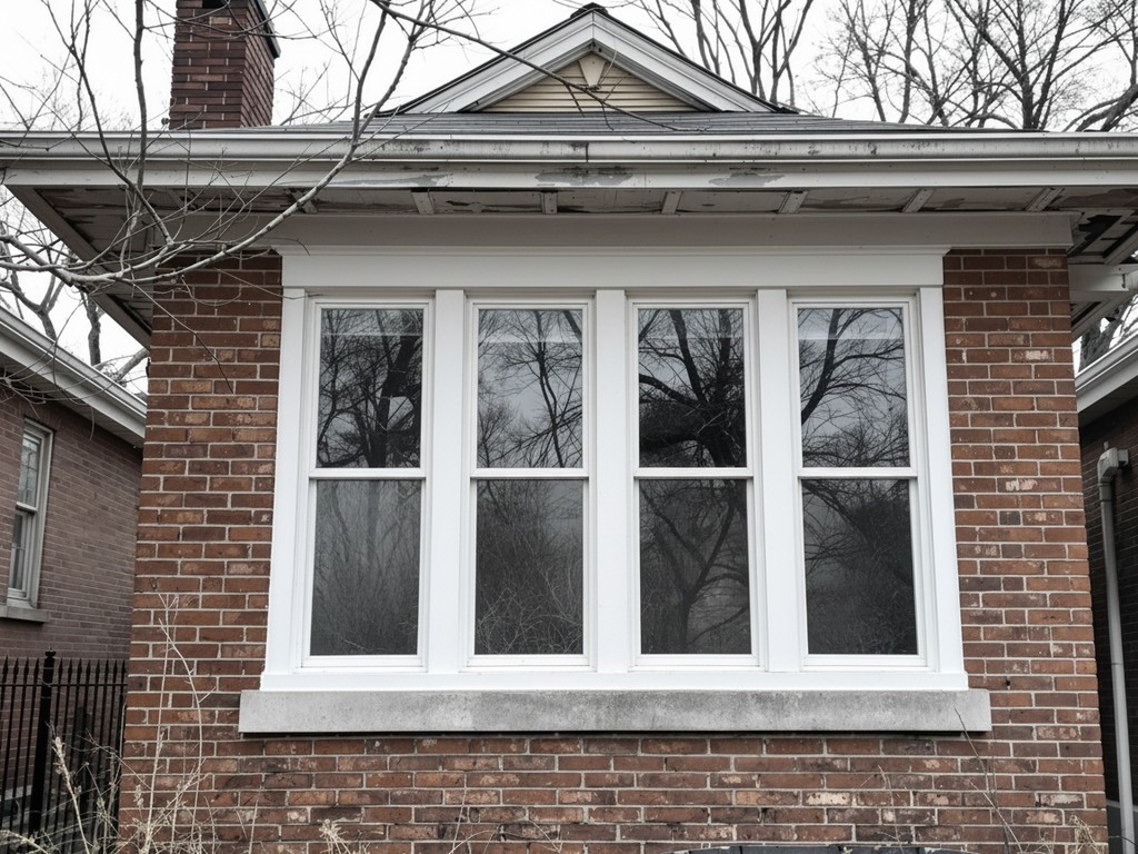 Same Chicago home after new window installation