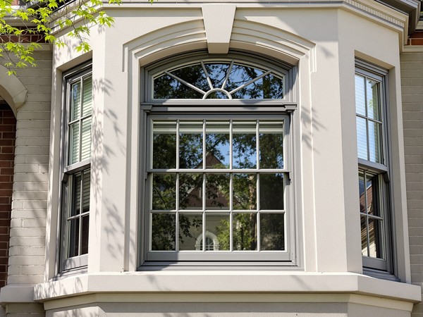 Historic-match specialty window with arched transom